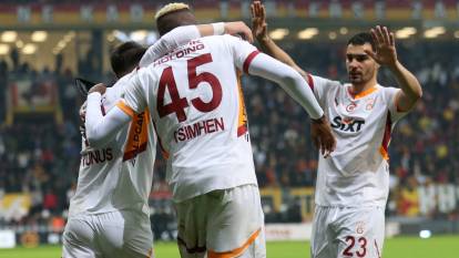 Kayserispor'u farklı geçen Galatasaray, liderliğini perçinledi