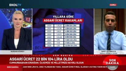 Sosyal Güvenlik Uzmanı İsmet Çetinkaya: Asgari ücret beklenenin çok altında kaldı