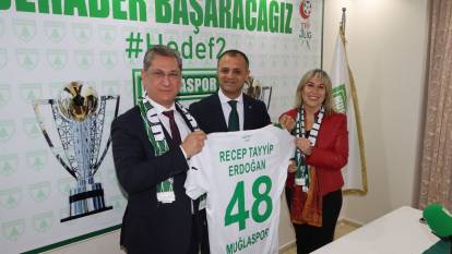 AK Parti Muğla İl Başkanı seçilen Haluk Laçin'den ilk ziyaret Muğlaspor'a