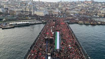 İstanbul’da binler buluştu: Filistin’e destek yürüyüşü!