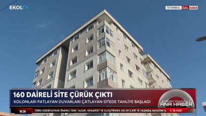 160 daireli site çürük çıktı: Kolonlar patladı, tahliye başladı