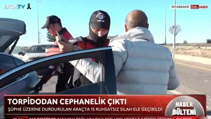 Yunus polislerin şüphe üzerine durdurduğu otomobilden cephanelik çıktı!