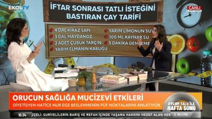 Uzmanı Ekol TV'de açıkladı! Bu karışım size cayır cayır yağ yaktıracak