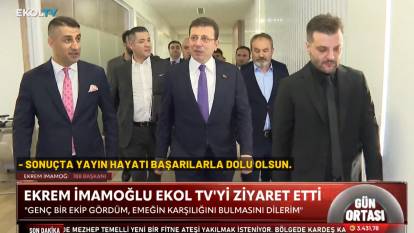 İmamoğlu Ekol TV’yi ziyaret etti: Genç ve dinamik bir ekip gördüm