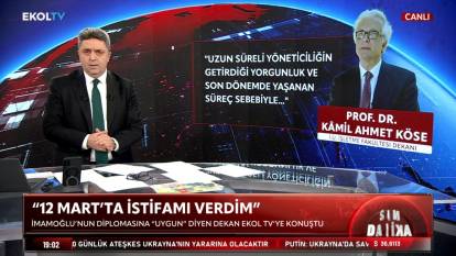 İmamoğlu'nun diplomasına ‘uygun’ diyen dekan Ekol TV'ye konuştu: İstifamı verdim