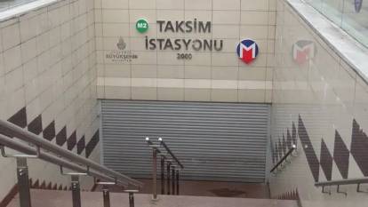Taksim metro istasyonu ve füniküler hattı kapatıldı