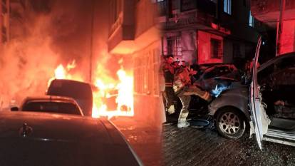 Park halindeki 5 araç alev topuna döndü: Bahçelievler'i alevler aydınlattı