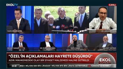 İstanbul Cumhuriyet Başsavcısı Akın Gürlek’in avukatı Abdullah Adır Ekol TV’ye konuştu: Yargı siyasi meze haline getirilmesin