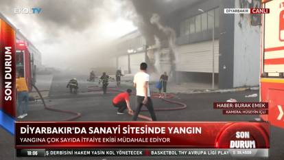 Diyarbakır Sanayi Sitesi'nde yangın