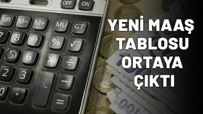 YENİ MAAŞ TABLOSU ORTAYA ÇIKTI: Öğretmenden polise kadar kalem kalem hesaplandı! İşte merak edilen tablo...