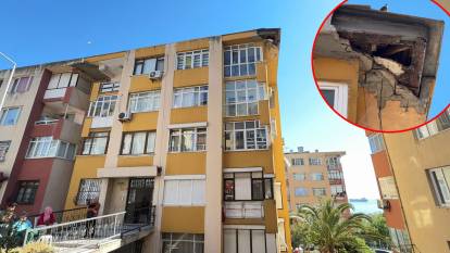 Deprem olmadan dökülmeye başladı! İstanbul Avcılar'da 7 katlı binada korkutan olay: Parçaları döküldü