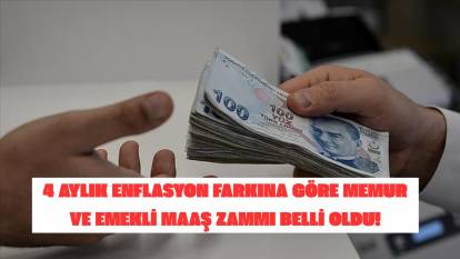 Memur ve emekli maaşı enflasyon farkı: BAĞ-KUR, SSK emekli maaşı 4 aylık enflasyon farkı ne kadar, yüzde kaç oldu?