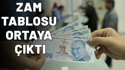ZAM TABLOSU ORTAYA ÇIKTI: Öğretmen, polis, hemşire, avukat, şube müdürü ne kadar maaş alacak? İşte yanıtı...