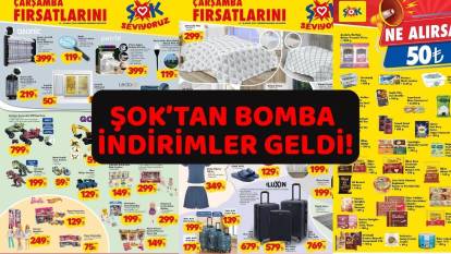 ŞOK'A ÜÇLÜ VALİZ VE ÇİFT KİŞİLİK PİKE ÖRTÜSÜ GELİYOR: ŞOK 14 Mayıs indirim kataloğu yayımlandı!