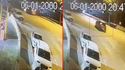 Park halindeki otomobillere çarpan sürücü olay yerinden kaçtı