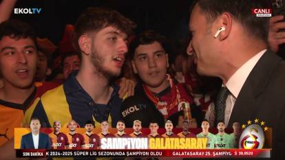 Galatasaray’ın şampiyonluk kutlamasına katıldı: Fenerbahçeli gençten Ekol TV’ye açıklama