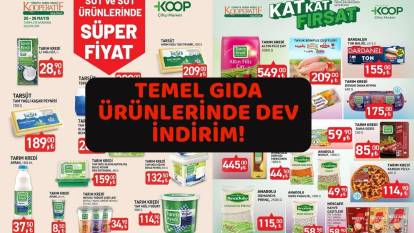 BU İNDİRİMLERİ KAÇIRAN KAHROLUR: Tarım Kredi Kooperatif temel gıdada büyük indirime gitti. Son gün 26 mayıs!