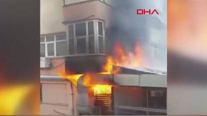Mecidiyeköy'deki kafede yangın: Ekipler sevk edildi