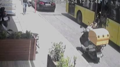 İETT şoförünün hızı faciaya sebep oluyordu! Küçük çocuk arabadan düştü...