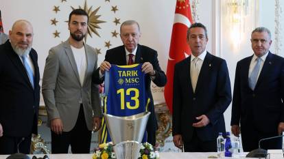 Cumhurbaşkanı Erdoğan, Fenerbahçe Beko'yu kabul etti!