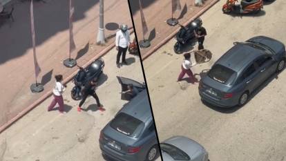 Cadde ortasında dehşet! Bıçakla ve sopayla saldırdılar