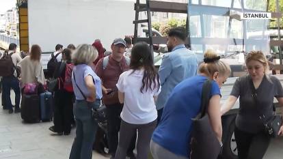 Savaş uçuşları durdurdu ama onlar vazgeçmedi! İranlılar otobüslerle vatan yolunda