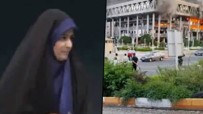 Canlı yayındaydılar: İran Devlet Televizyonu vuruldu