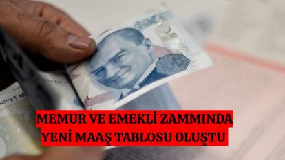 Yeni maaşlar yolda: Memur ve emekli zammında yeni maaş tablosu oluştu!