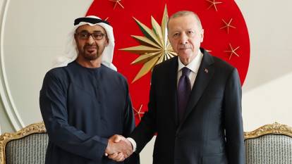 Cumhurbaşkanı Erdoğan BAE Devlet Başkanı Al Nahyan ile görüştü