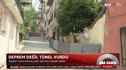 Deprem değil tünel vurdu: İnşaat mahalleyi adeta yıktı geçti!