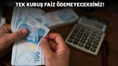 1 KURUŞ BİLE FAİZ ÖDEMEYECEKSİNİZ: 75.000 TL anında IBAN'a geçecek!
