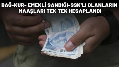 BAĞ-KUR- EMEKLİ SANDIĞI-SSK'LI OLANLARIN MAAŞLARI TEK TEK HESAPLANDI: Temmuz 2025 zam tablosu ortaya çıktı!