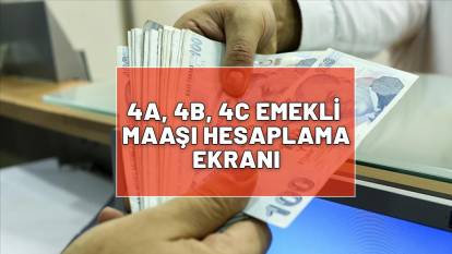 SSK- BAĞ-KUR- EMEKLİ SANDIĞI (4A, 4B, 4C) EMEKLİ MAAŞI HESAPLAMA EKRANI| Yeni zam tablosu ve maaş hesaplama rehberi...
