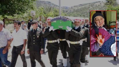 Şehit annesinin son isteğiydi! Cenazesi asker omuzlarında uğurlandı