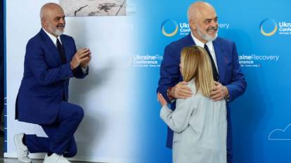 Arnavutluk Başbakanı Rama'nın Meloni hayranlığı bitmiyor! Yine diz çöktü