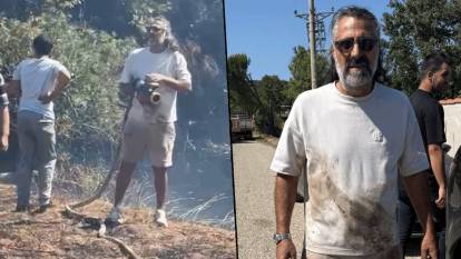 Çanakkale'de yangın: Kurtlar Vadisi oyuncusundan çalışmalara destek