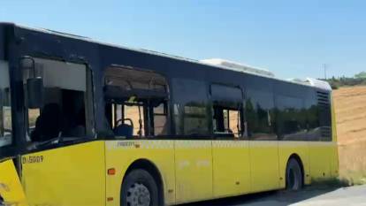Arnavutköy'de İETT otobüsü ile otomobil çarpıştı! Sürücü hayatını kaybetti