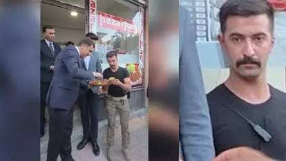 Tunceli Valisi Aygöl'den çiğ köfte ikramında tebessüm ettiren anlar