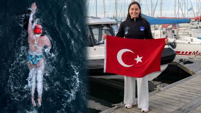İzmirli Bengisu 10 saatte 42 bin kulaç attı: Kuzey Kanalı'nı en hızlı geçen Türk olarak tarihe geçti
