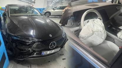 Lüks otelde vale skandalı: 7 milyon TL'lik otomobil pert oldu!