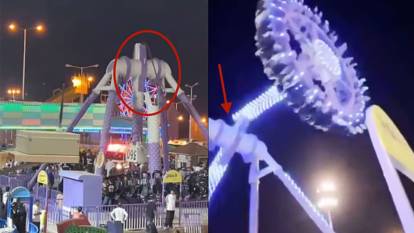 Lunaparkta facia! 360 isimli eğlence aracı havada kırıldı: En az 20 kişi yaralı