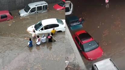 Denizli'de sağanak hayatı felç etti: Alt geçitte can pazarı!