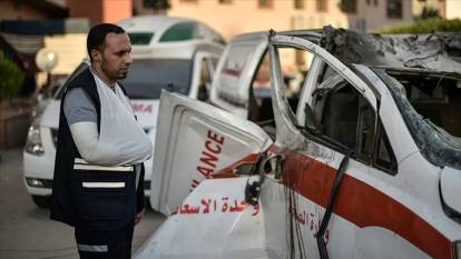 İsrail Filistin Kızılay'ı karargahını bombaladı: Patlamanın ardından yangın çıktı!