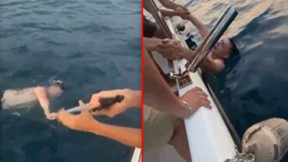 Boğulma tehlikesi geçirdi: Çırpınmaya başladı, alkollü sandılar!