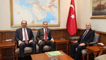 Komisyon öncesi üçlü zirve! Kalın, Güler ve Yerlikaya bir araya geldi!