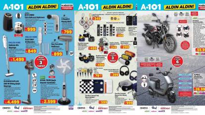 A101'E MOTOSİKLET VE KATLANABİLİR MASA TENİSİ GELİYOR: A101 14 Ağustos indirim kataloğunu yayınladı!