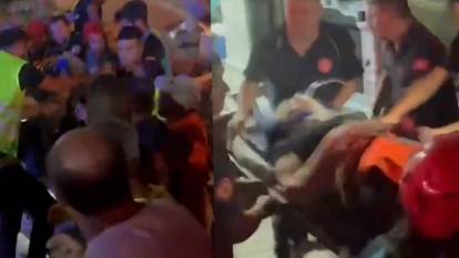 Sındırgı'da yıkılan binada yaşam mücadelesi: Kurtarma çalışmaları sürüyor