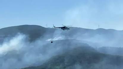 Çanakkale’nin Gelibolu ilçesinde orman yangını
