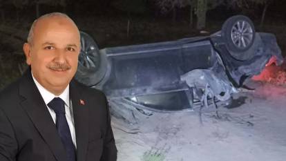 Belediye başkanı ölümden döndü: Aracı kazada şarampole yuvarlandı!