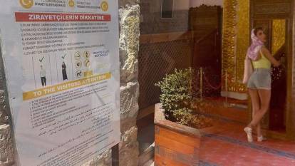 Tarihi camide tartışma yaratan görüntüler: Uyarılar da personel de yetersiz kaldı